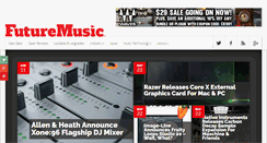 Desktop Screenshot of futuremusic.com